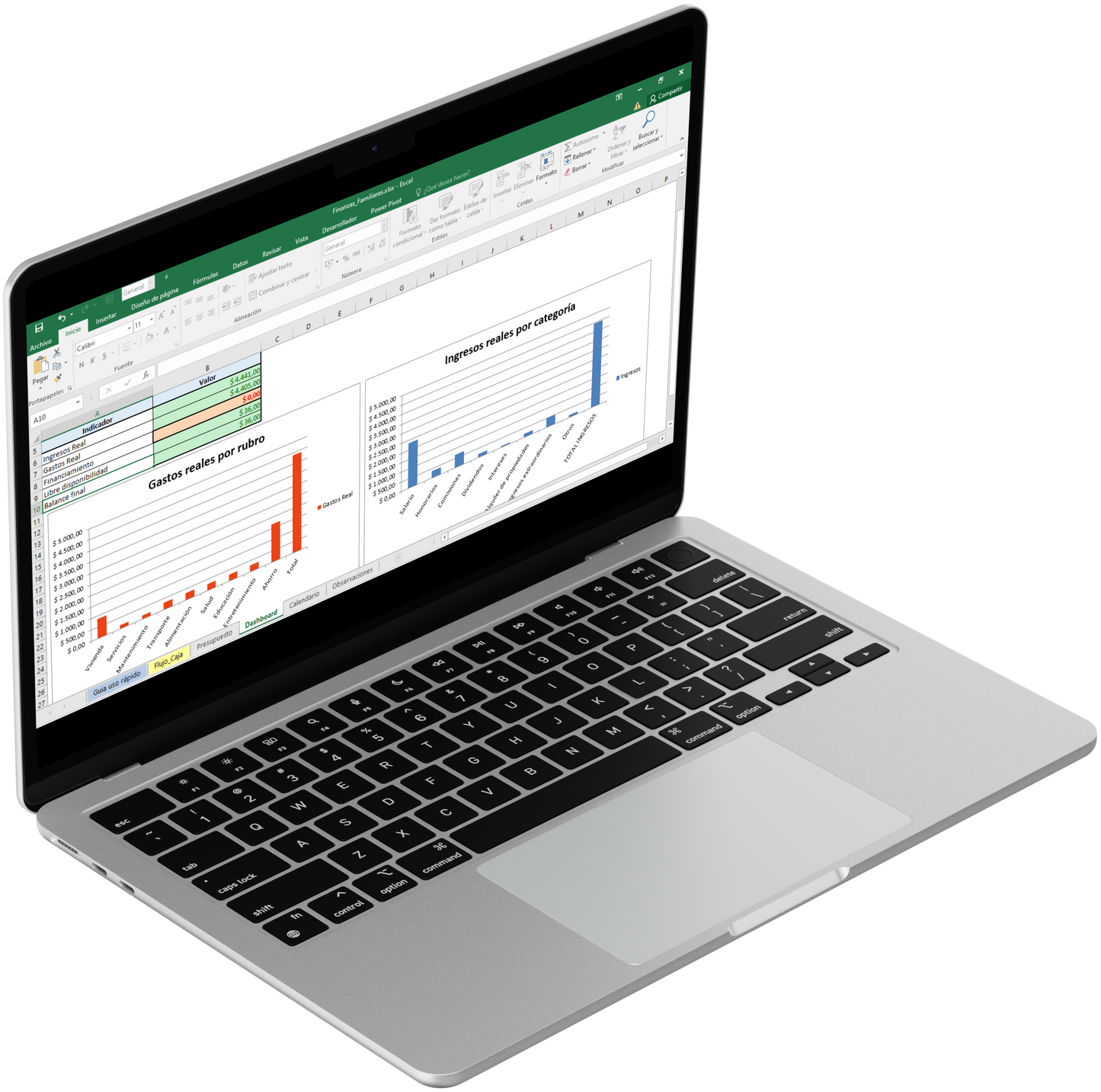 Finanzas Familiares 360º - Plantilla Excel